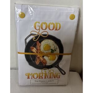 Mary Lake Thompson The Perfect Kitchen Apron Good Morning Bacon Eggs NIP NWT